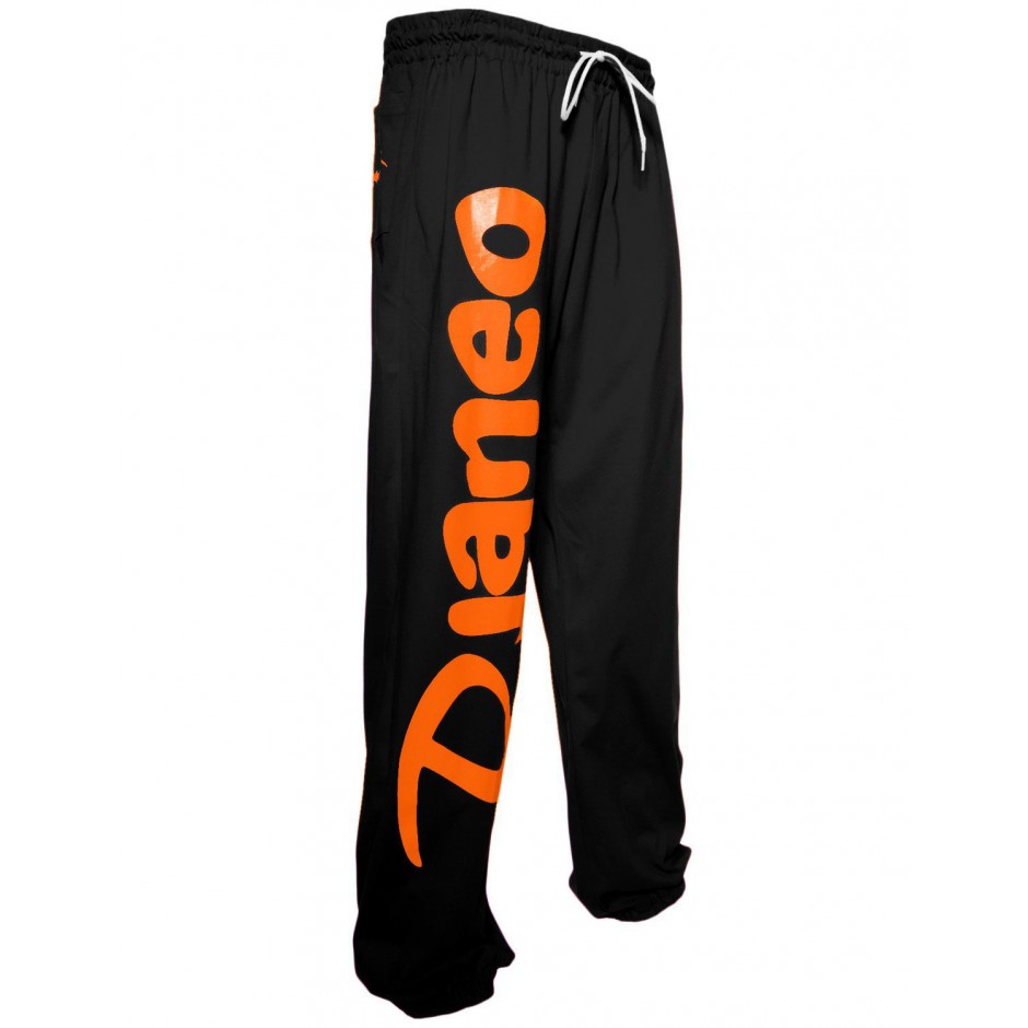 Pantalon Jogging Djaneo Rio homme, femme et enfant Noir et Orange