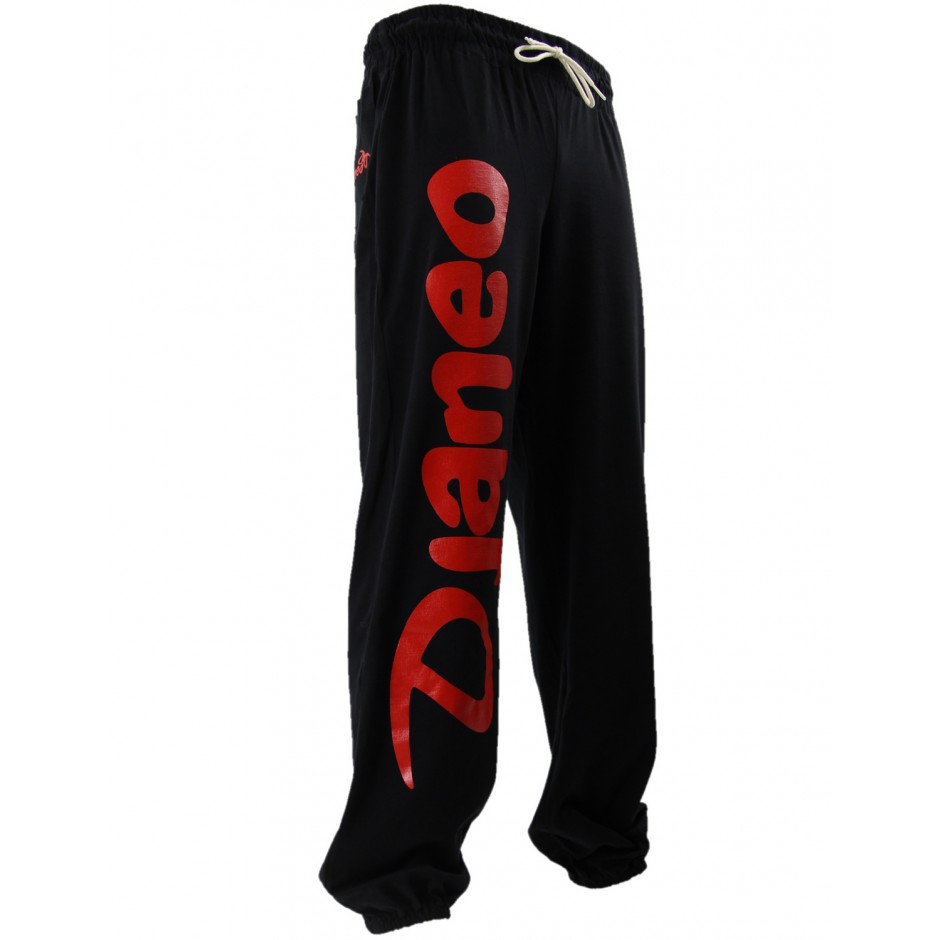 Pantalon Jogging Djaneo Rio homme, femme et enfant Noir et Rouge